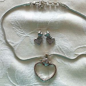 Brighton heart necklace/earrings set